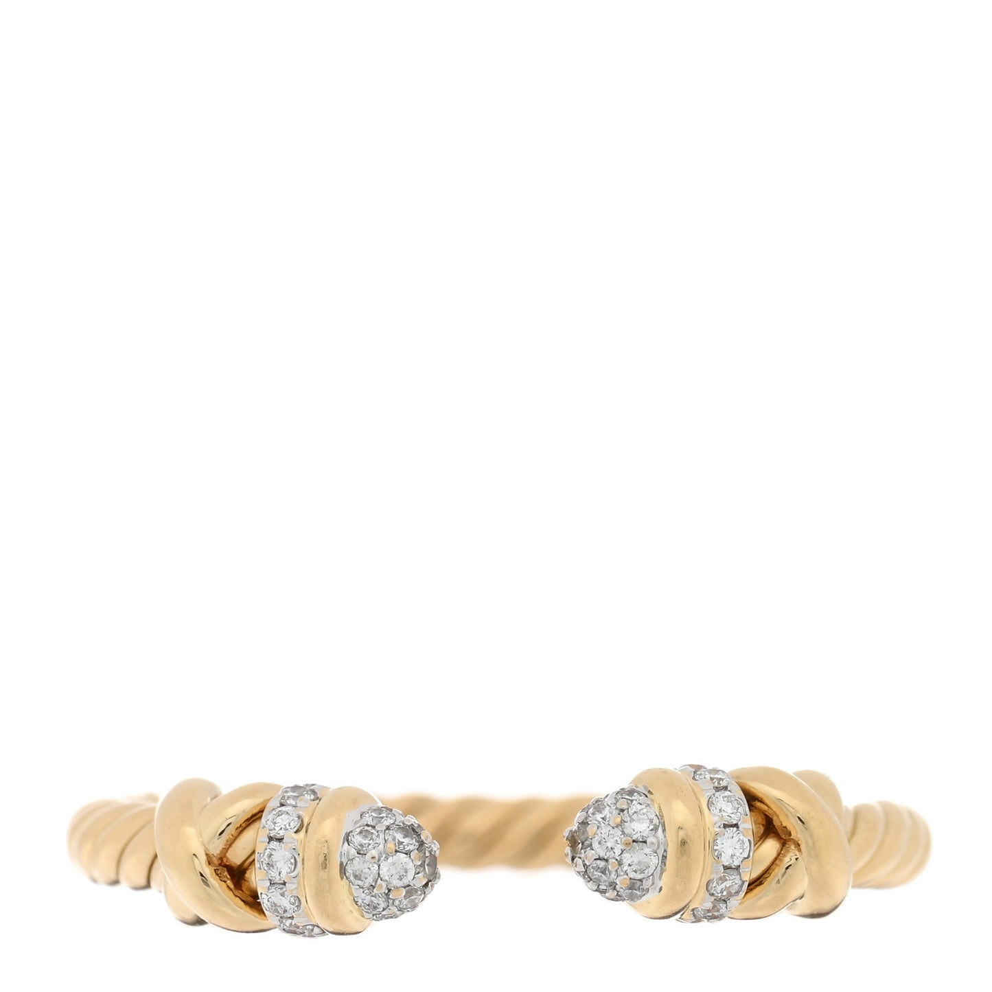 18K Yellow Diamond Petite Helena Open Ring 55 7.25