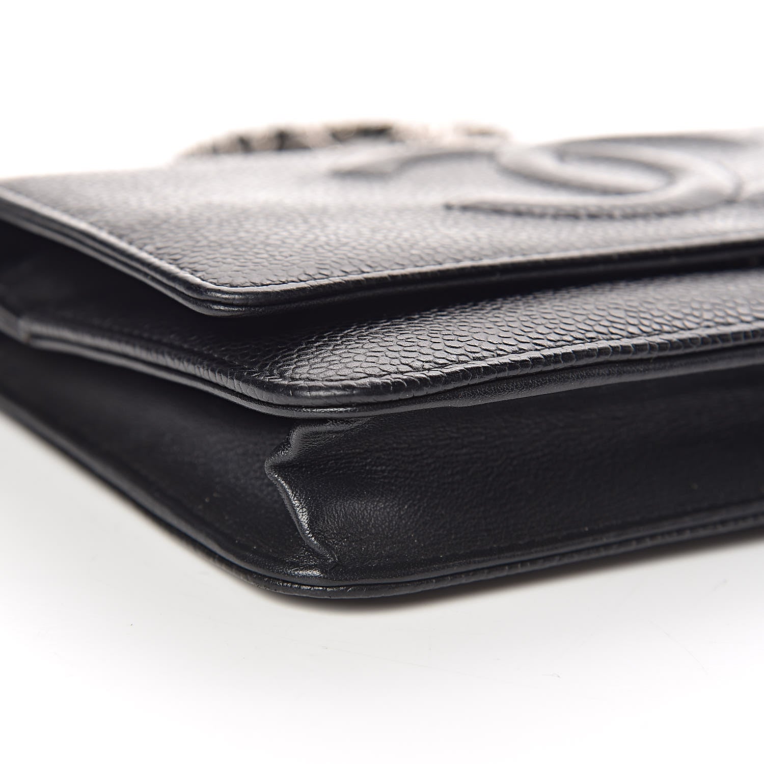 Chanel Caviar Timeless CC Wallet On Chain WOC Black 5 of 15