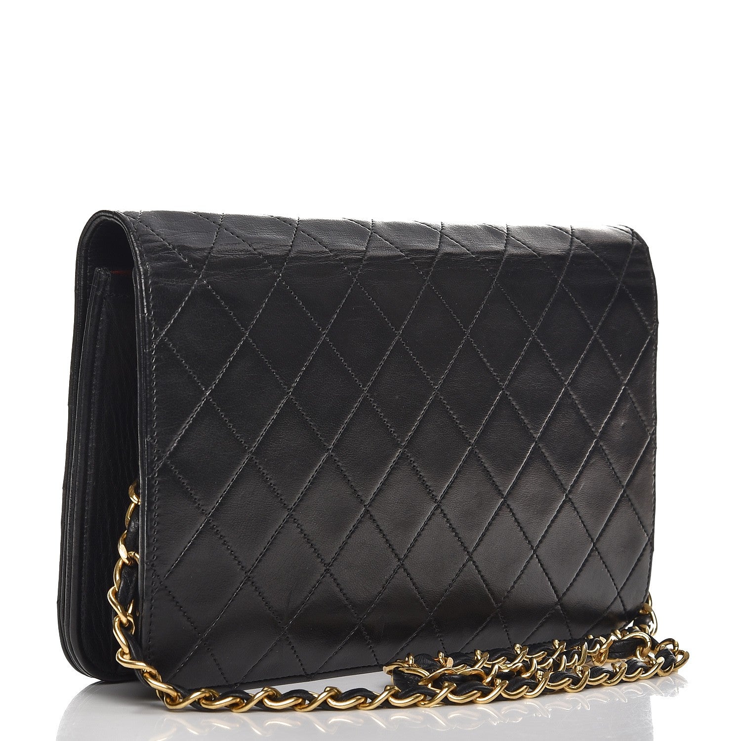 Chanel Lambskin Quilted Small Single Flap Black 3 of 10