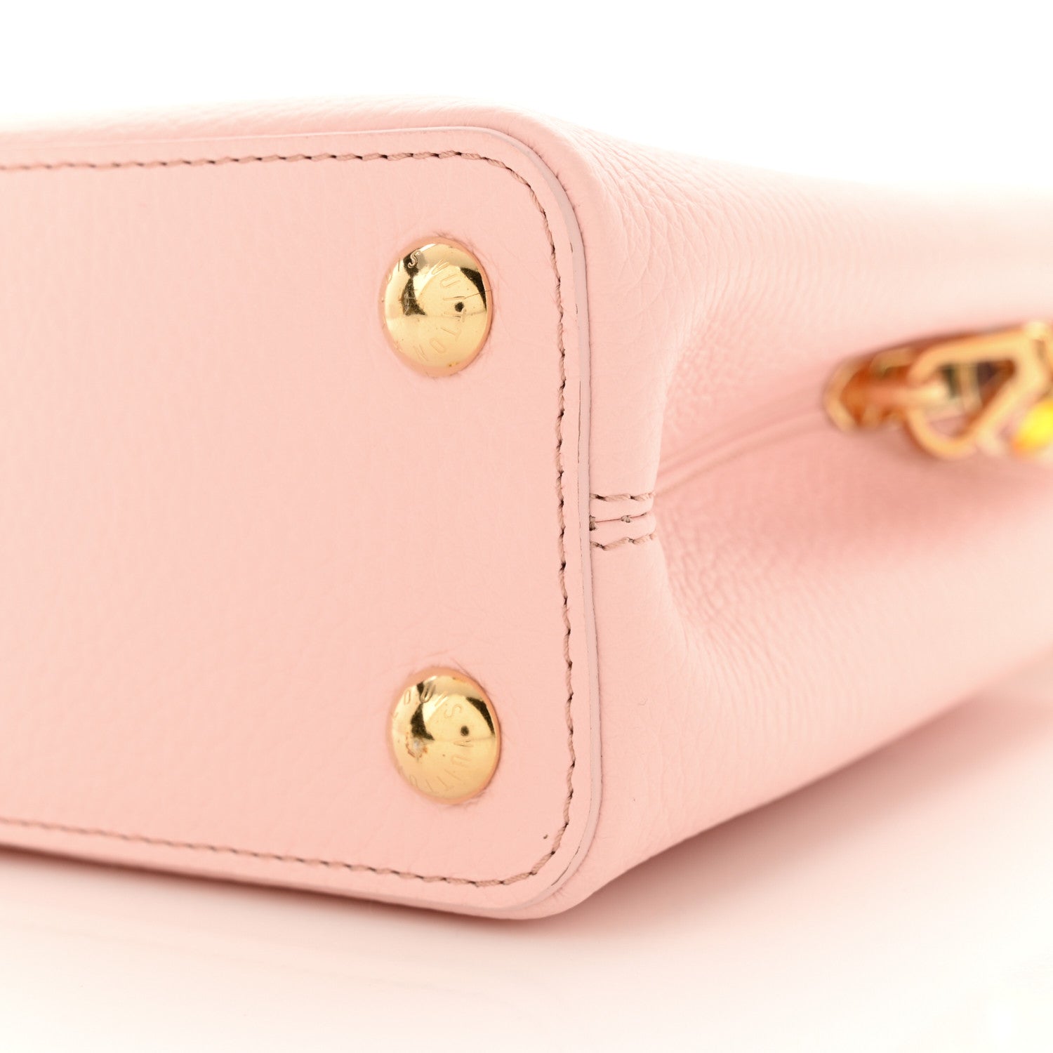 Louis Vuitton Taurillon Resin Murano Capucines BB Rose Jasmin 10 of 10