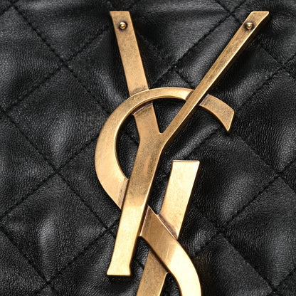 Saint Laurent Lambskin Quilted Maxi Icare Shopping Tote Black 20 of 20