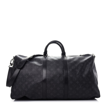 Louis Vuitton Monogram Eclipse Keepall Bandouliere 55 1 of 9