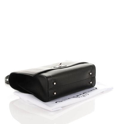 Givenchy Grained Calfskin Small Shark Lock Satchel Black 4 of 6
