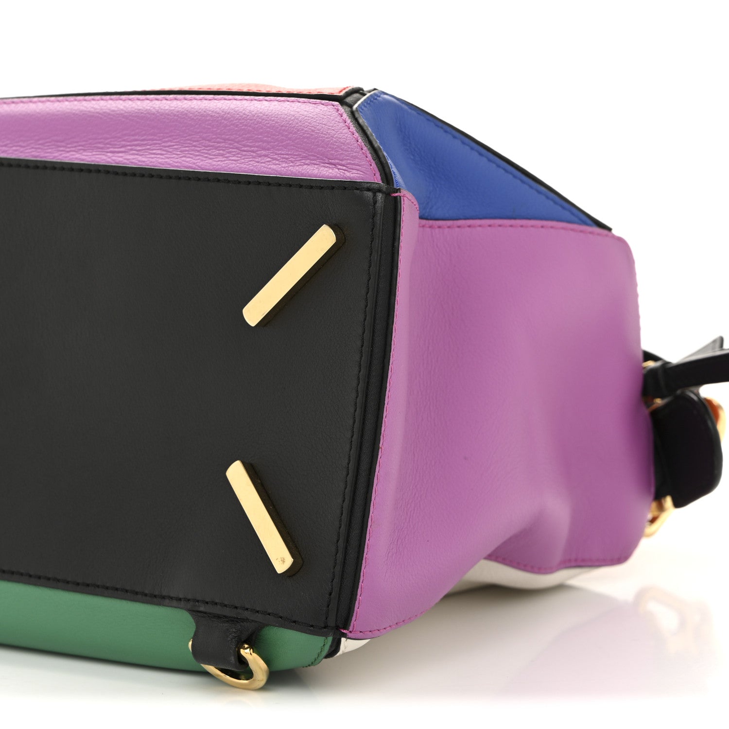 Loewe Calfskin Medium Puzzle Bag Multicolor Black 10 of 14
