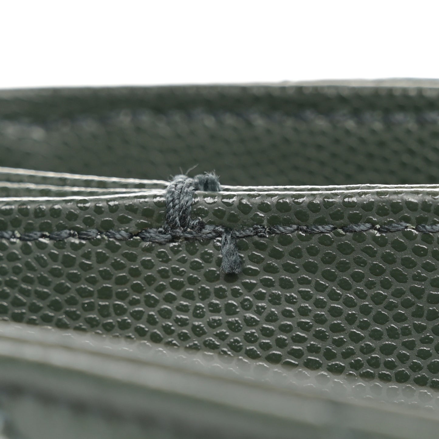 Grain de Poudre Matelasse Chevron Medium Tribeca Shopping Bag Vert Fonce