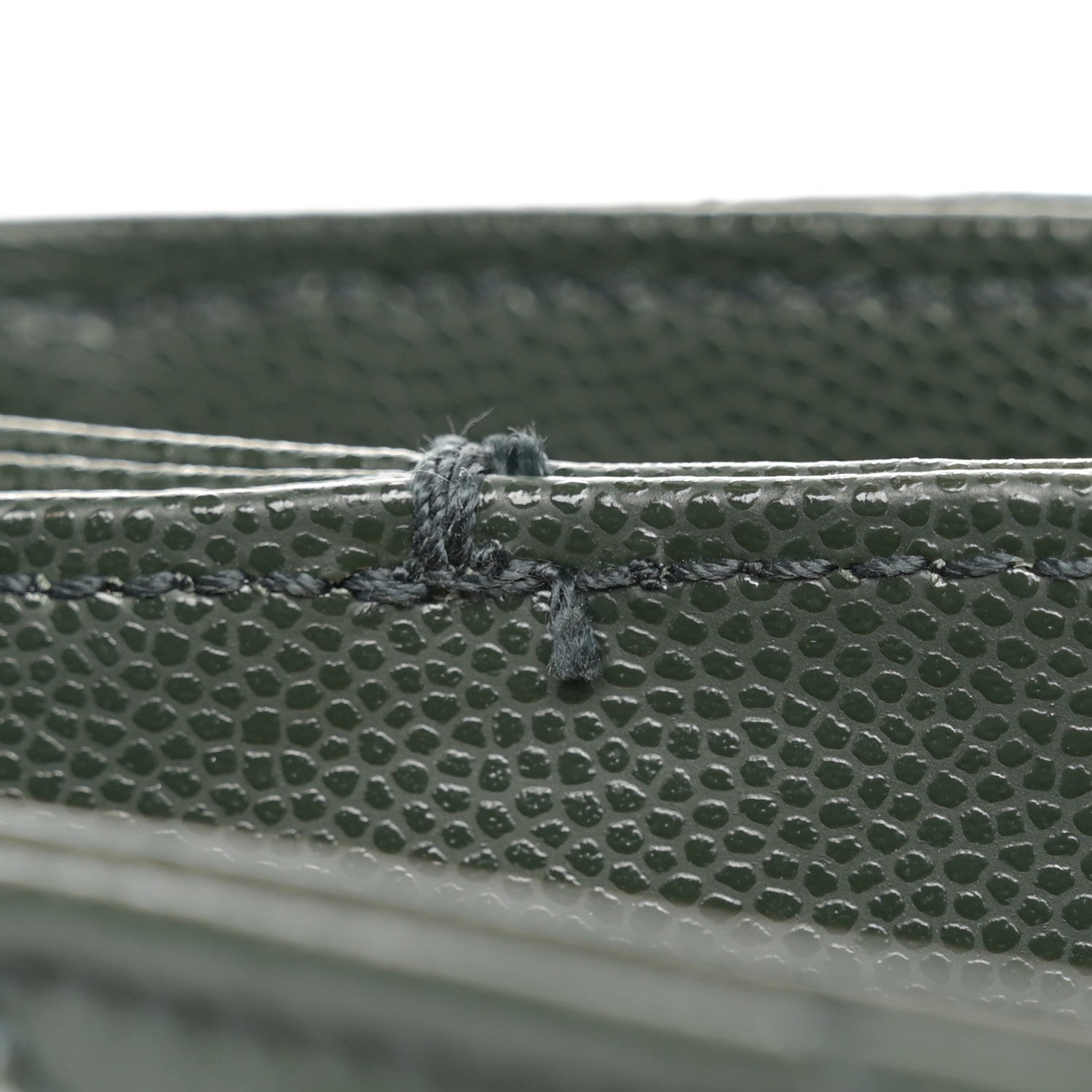 Saint Laurent Grain de Poudre Matelasse Chevron Medium Tribeca Shopping Bag Vert Fonce 11 of 11