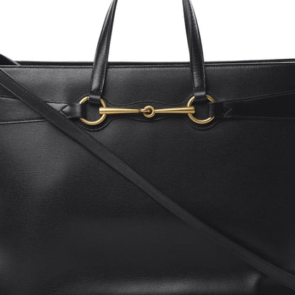 Gucci Textured Calfskin Large Bright Bit Tote Black 8 of 14