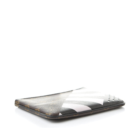 Louis Vuitton Monogram Stripes Pochette Plate PM 4 of 7