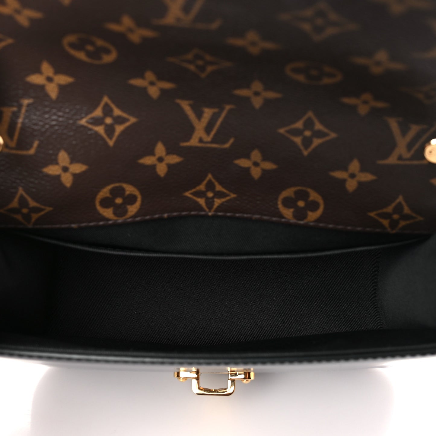 Patent Calfskin Monogram Cherrywood BB Black