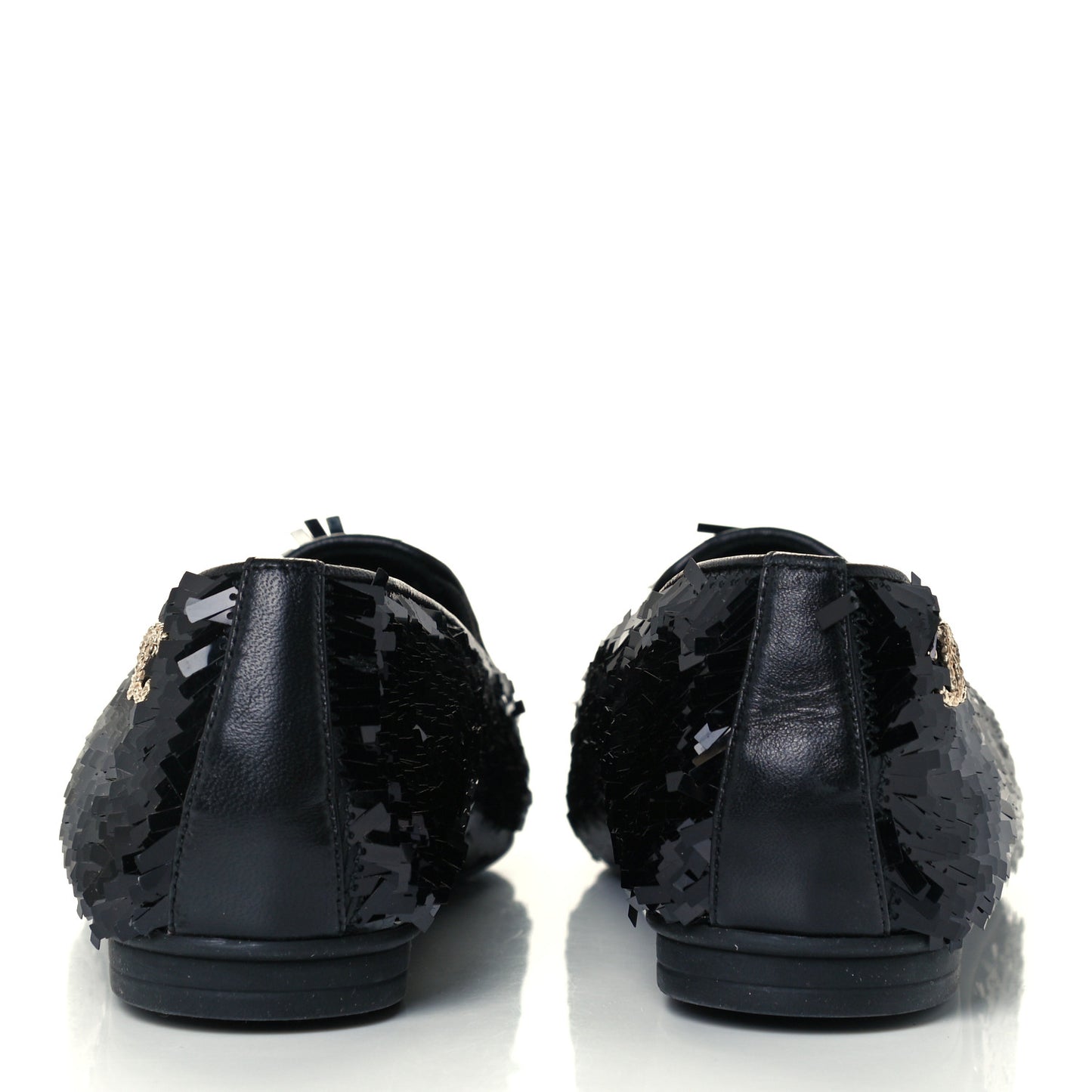 Sequin CC Loafers 37.5 Black
