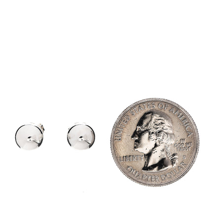 Tiffany Sterling Silver 8mm HardWear Ball Earrings 2 of 5