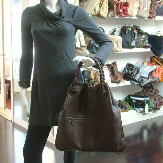 Bottega Veneta Woven Leather Julie Ebano 2 of 10