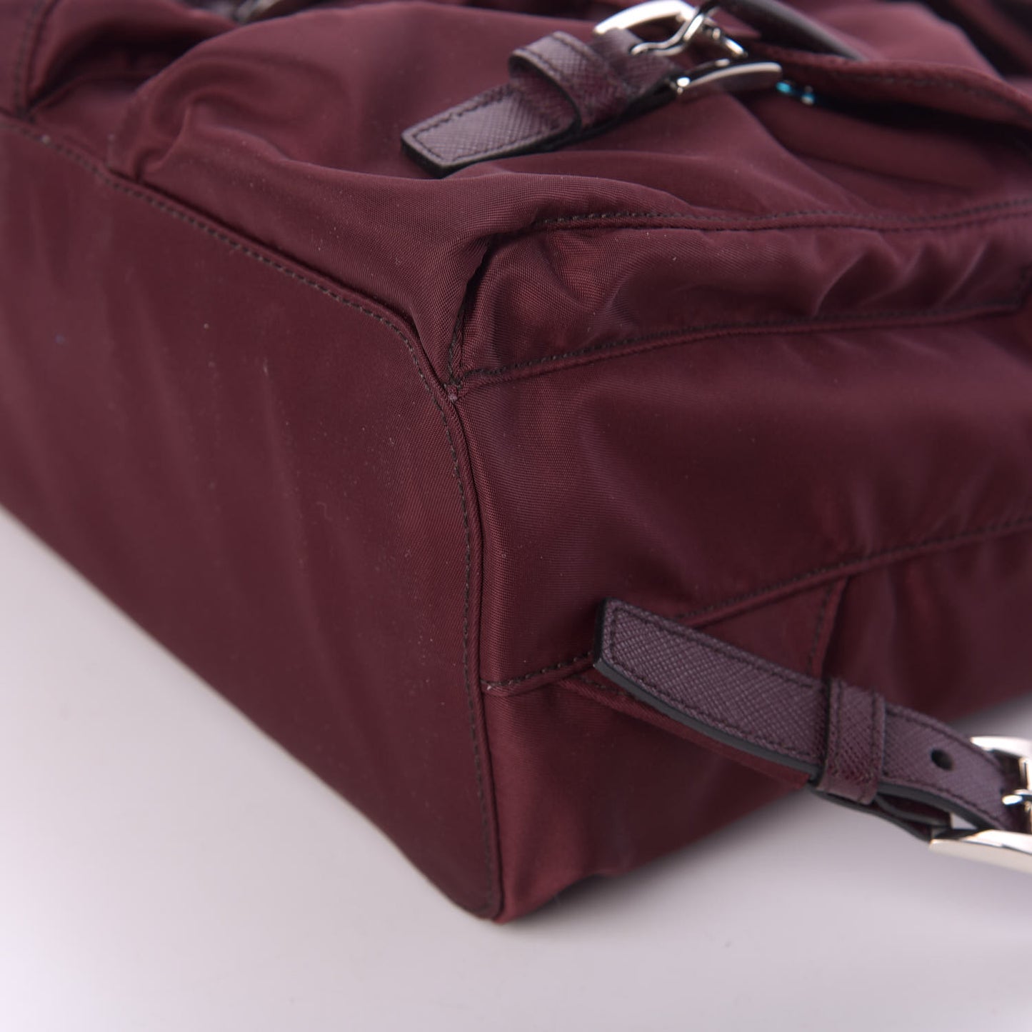 Nylon Vela Small Backpack Bordeaux Black