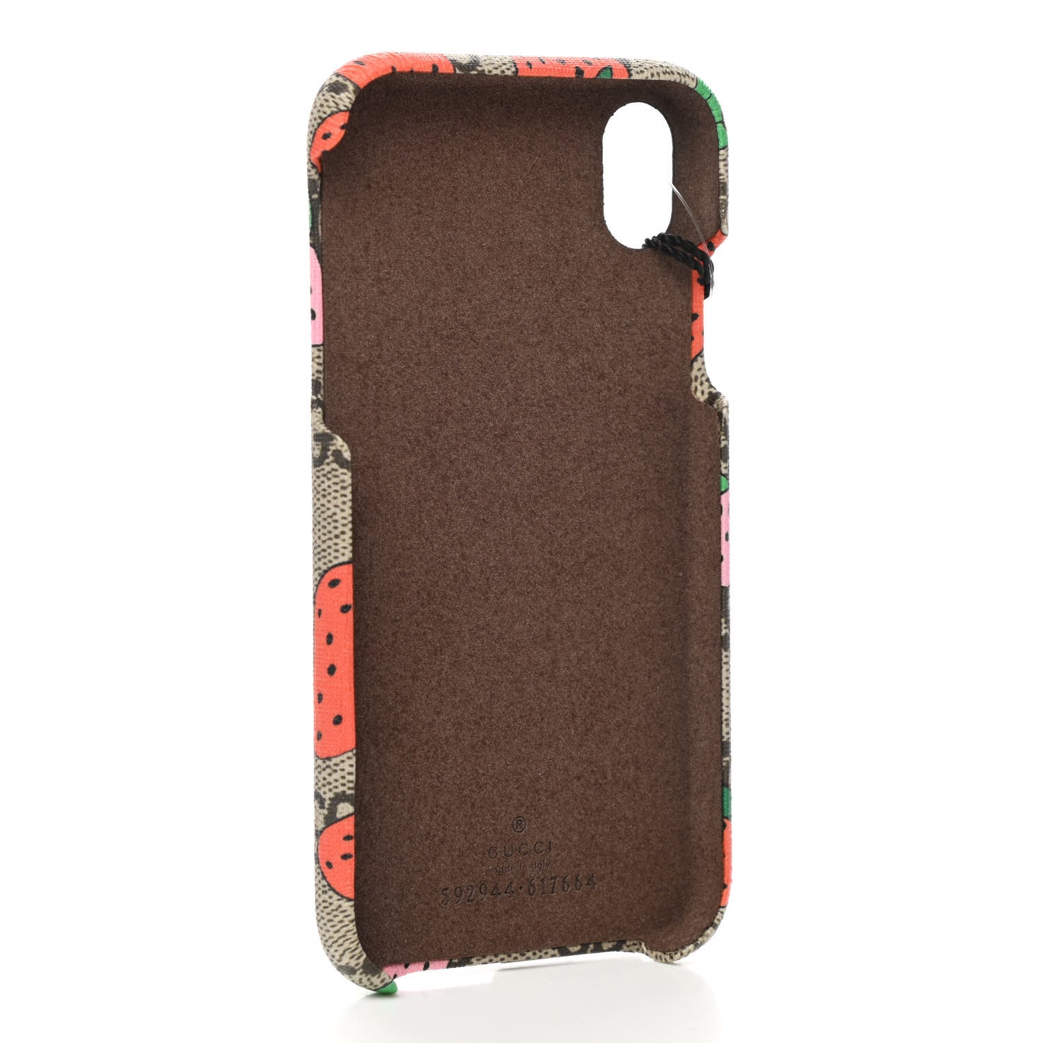 Gucci GG Supreme Monogram Strawberry iPhone XR Case 3 of 5