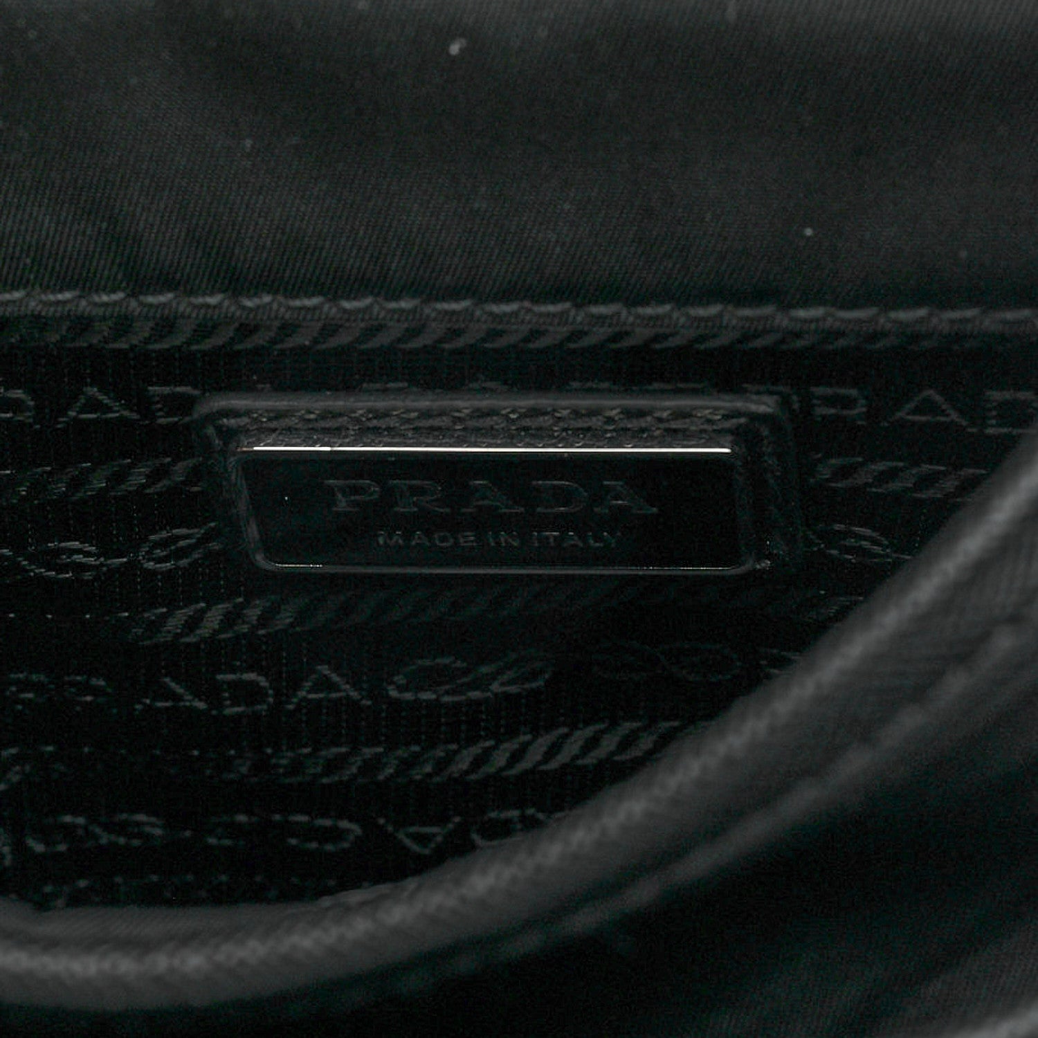 Prada Re-Nylon Saffiano Mini Pocket Single Snap Buckle Messenger Bag Black 5 of 8