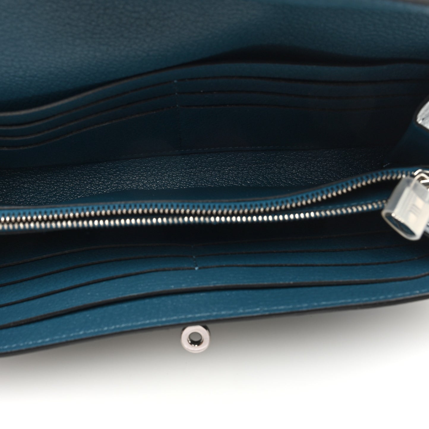 Ostrich Kelly Longue Wallet Cobalt