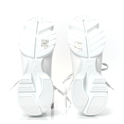 Christian Dior Technical Fabric Rubber Womens D-Connect Sneakers 39 White 4 of 4