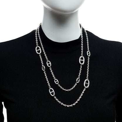 Hermes Sterling Silver Farandole Necklace 120 2 of 4