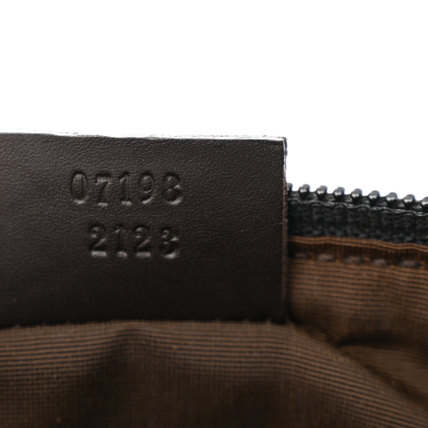 Gucci Denim Monogram Boat Pochette Dark Brown 7 of 15