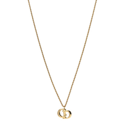 Christian Dior Metal CD Logo Necklace Gold 1 of 4