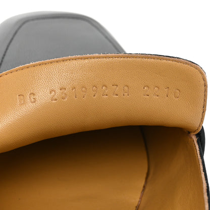 Hermes Goatskin Mens Giovanni Loafer 43 Black 8 of 9