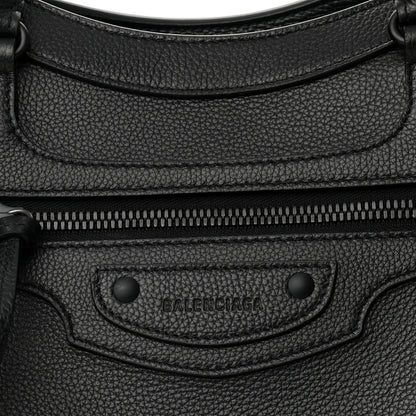 Balenciaga Grained Calfskin Neo Classic Black Hardware Medium City Black 7 of 9