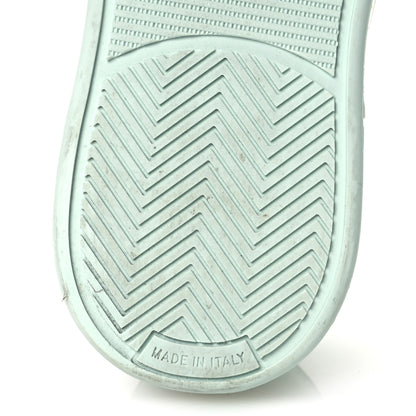 Chanel Cotton Sneakers 39.5 Light Turquoise White 8 of 9