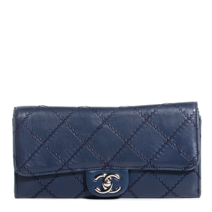 Chanel Calfskin Ultimate Stitch Clutch Flap Navy Blue 1 of 8
