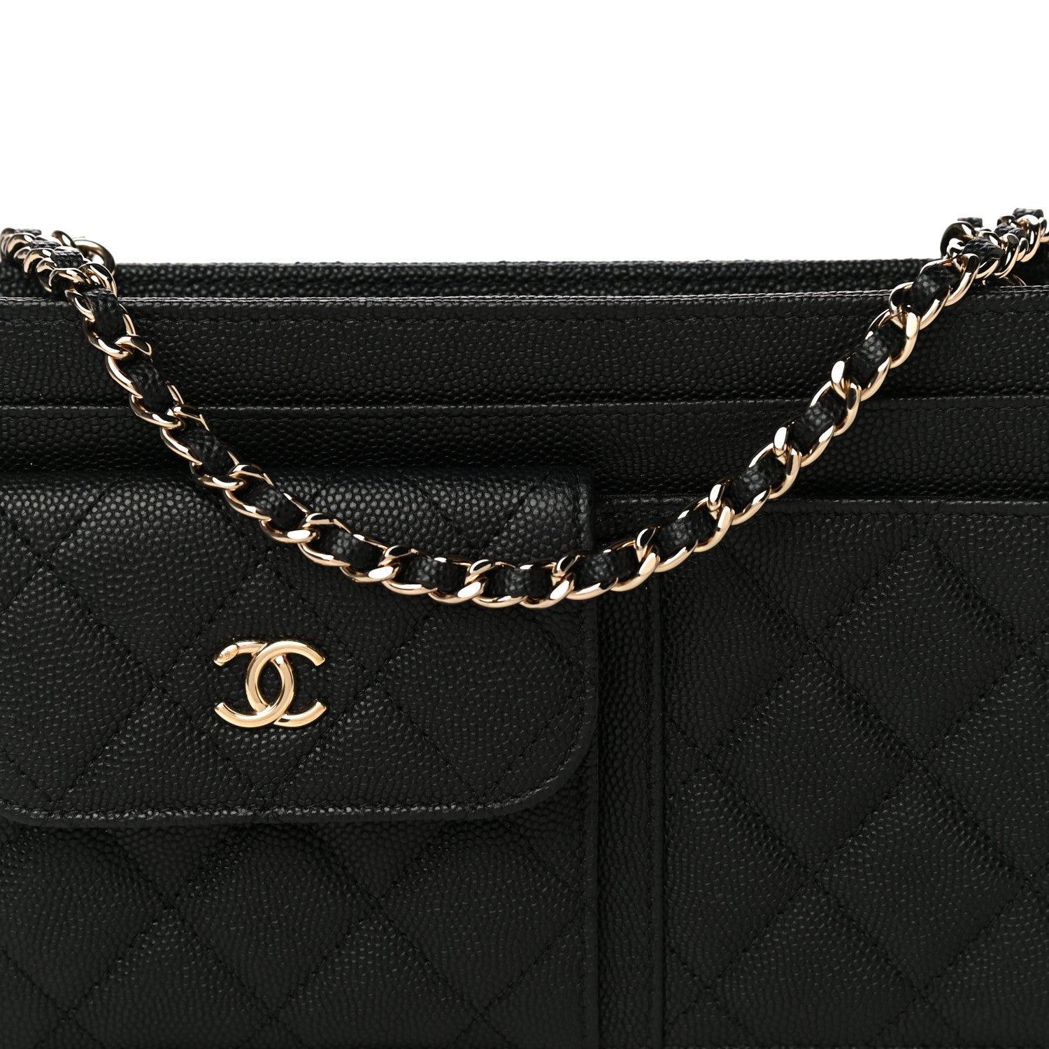 Chanel Caviar Quilted Clutch With Chain Black 7 of 9