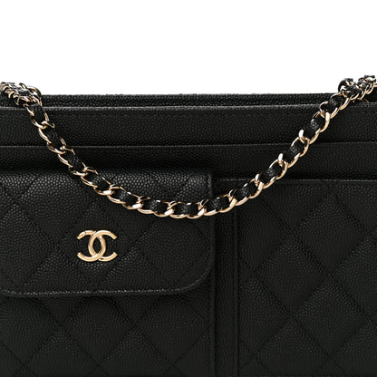 Chanel Caviar Quilted Clutch With Chain Black 7 of 9
