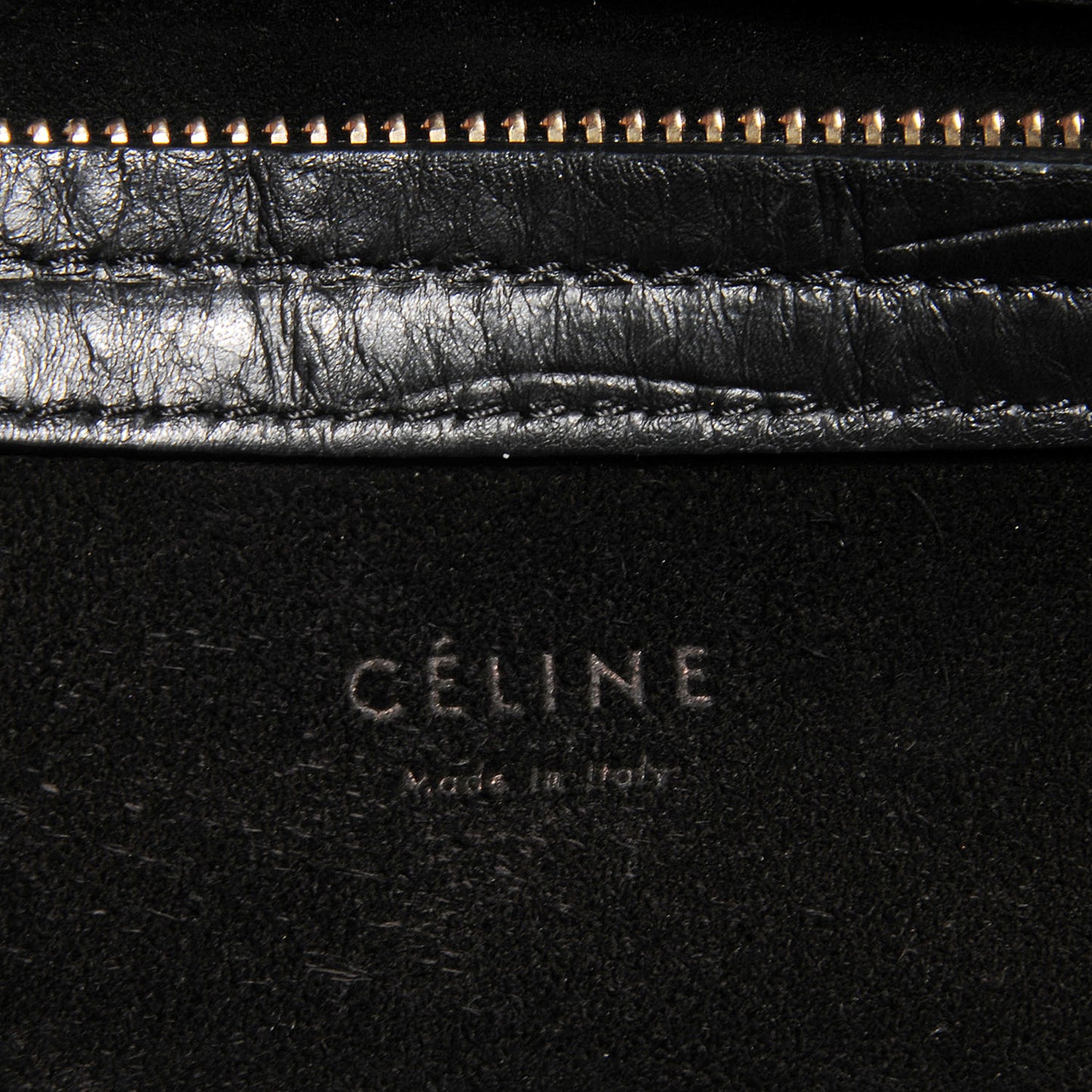 Crocodile Embossed Large Phantom Luggage Black