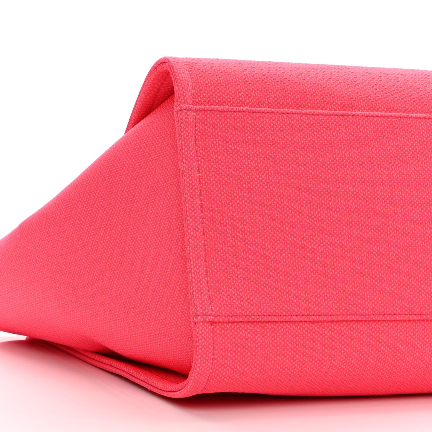Mixed Fibers Calfskin Medium Deauville Tote Pink Orange