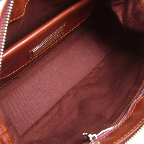 Leather Small Hobo Red