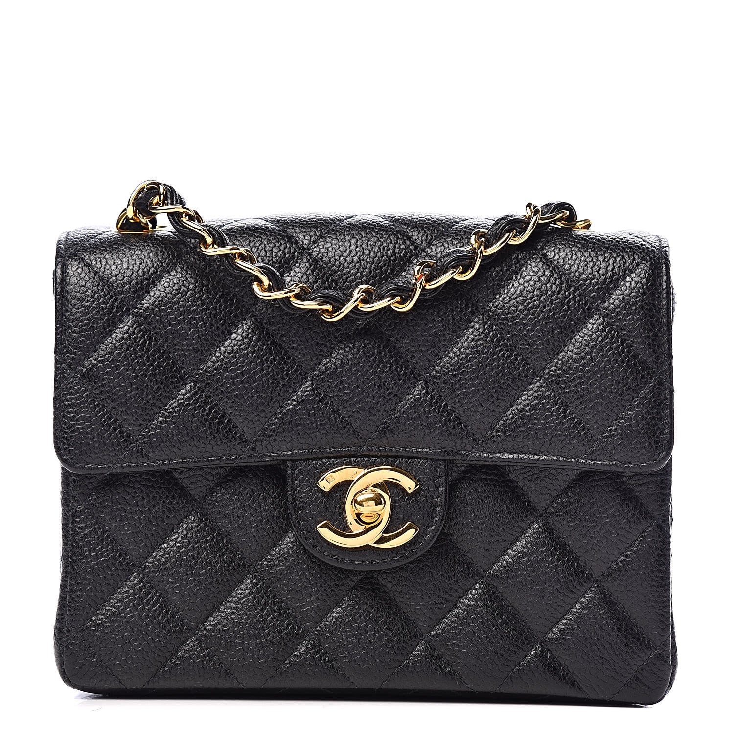 Chanel Caviar Quilted Mini Square Flap Black 1 of 13