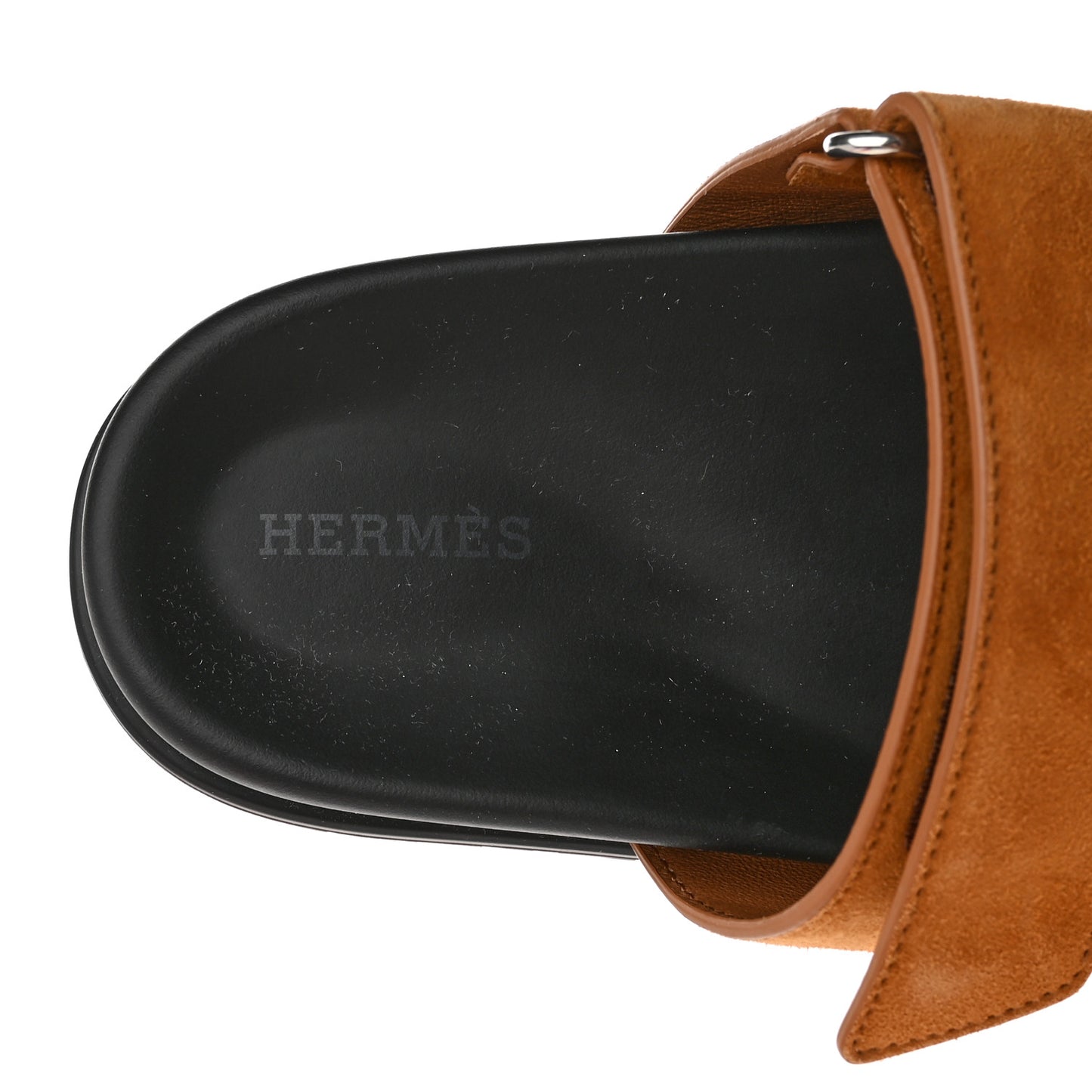 Suede Goatskin Womens Chypre Sandals 36 Naturel