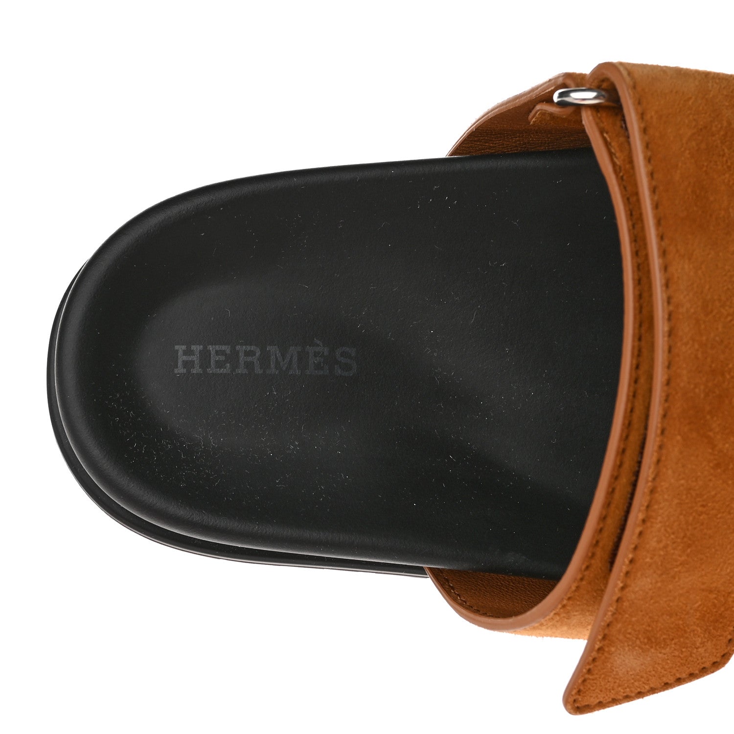Hermes Suede Goatskin Womens Chypre Sandals 36 Naturel 7 of 14