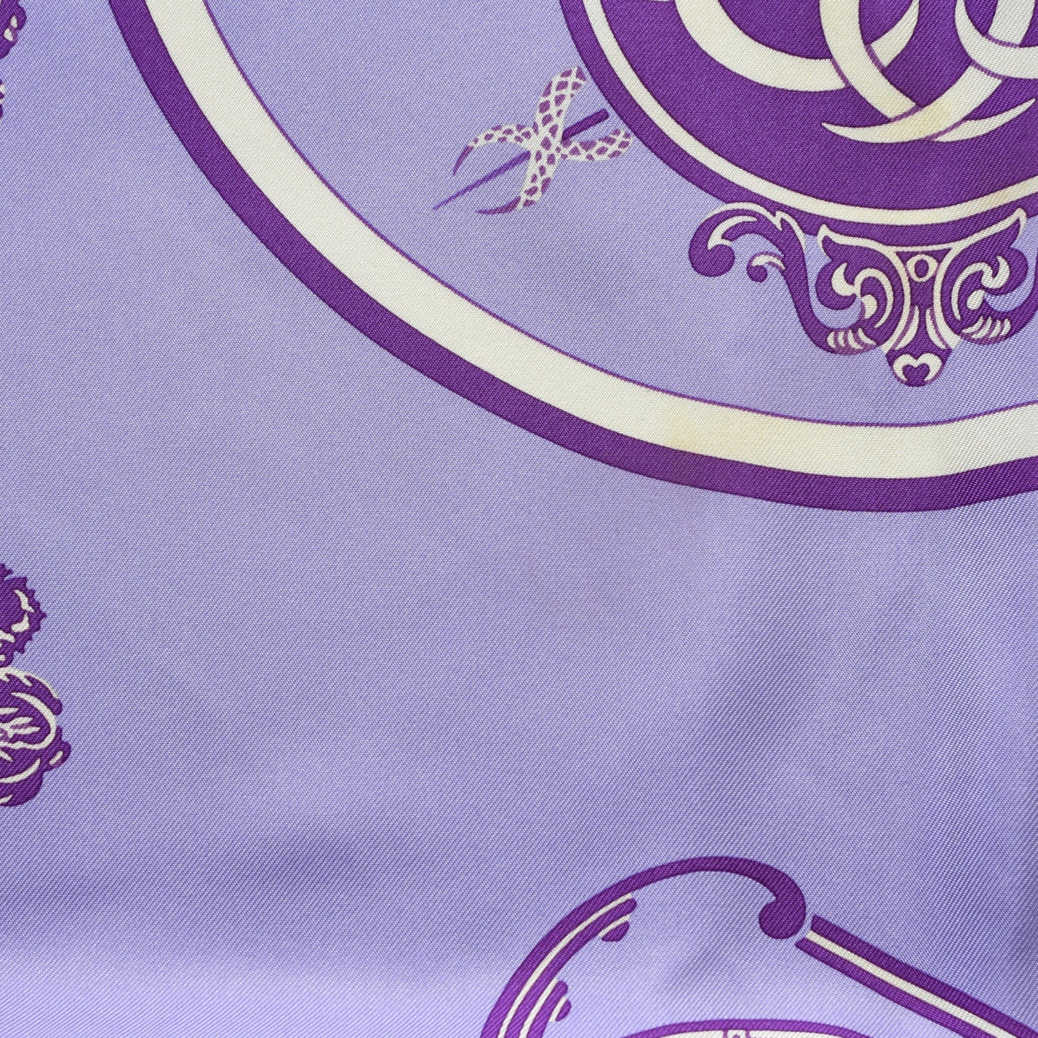 Hermes Silk Ex Libris Scarf 90 2 of 8