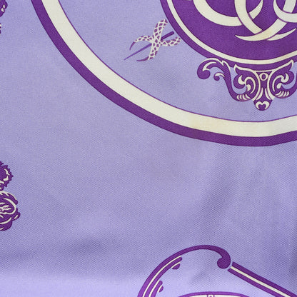 Hermes Silk Ex Libris Scarf 90 2 of 8