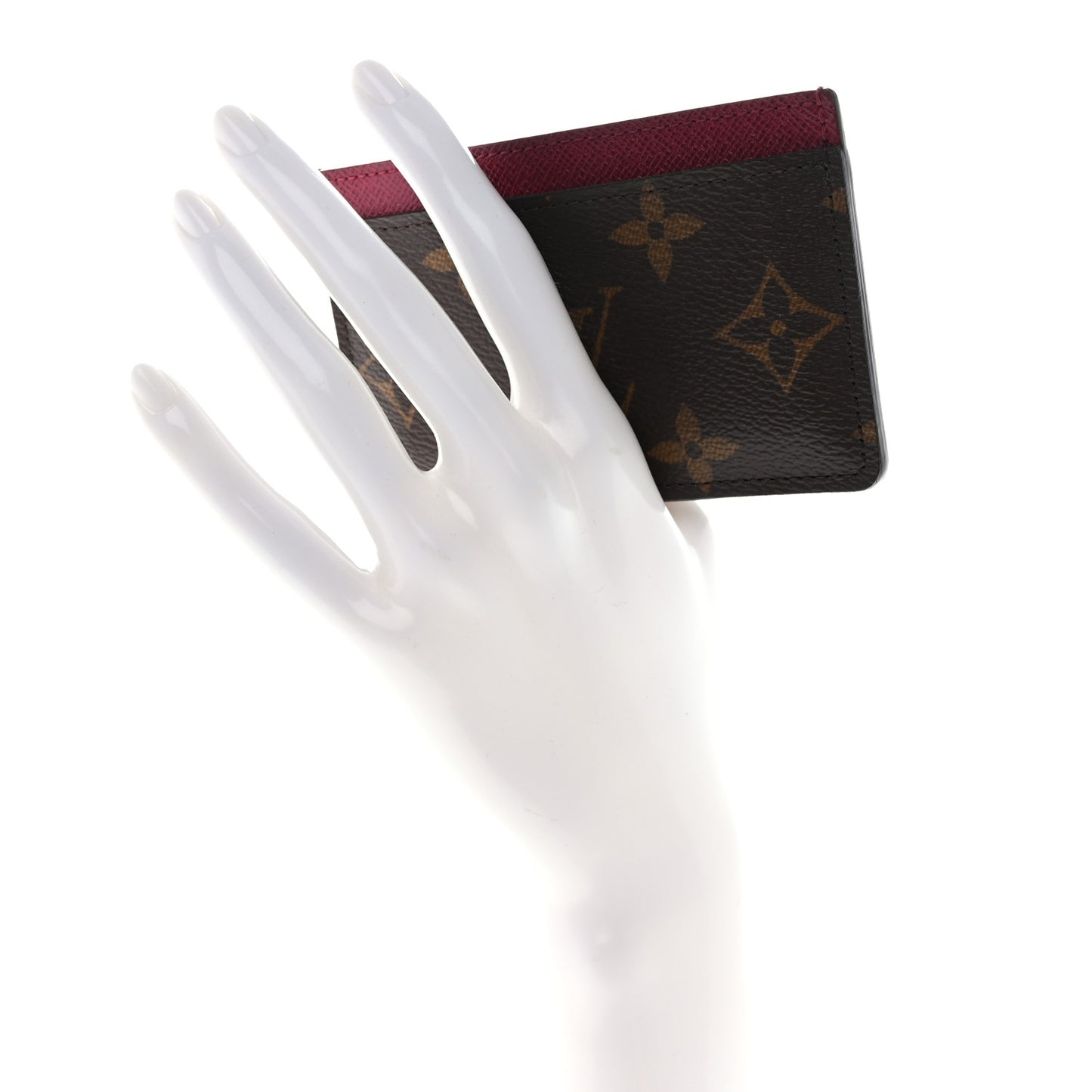 Monogram Card Holder Fuchsia