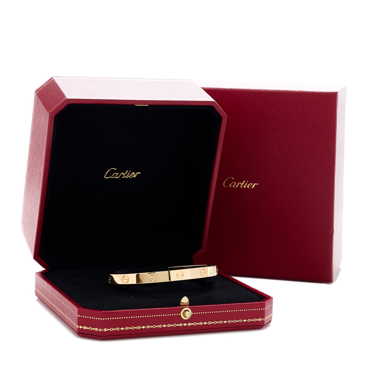 Cartier 18K Yellow Gold LOVE Cuff Bracelet 20 2 of 5