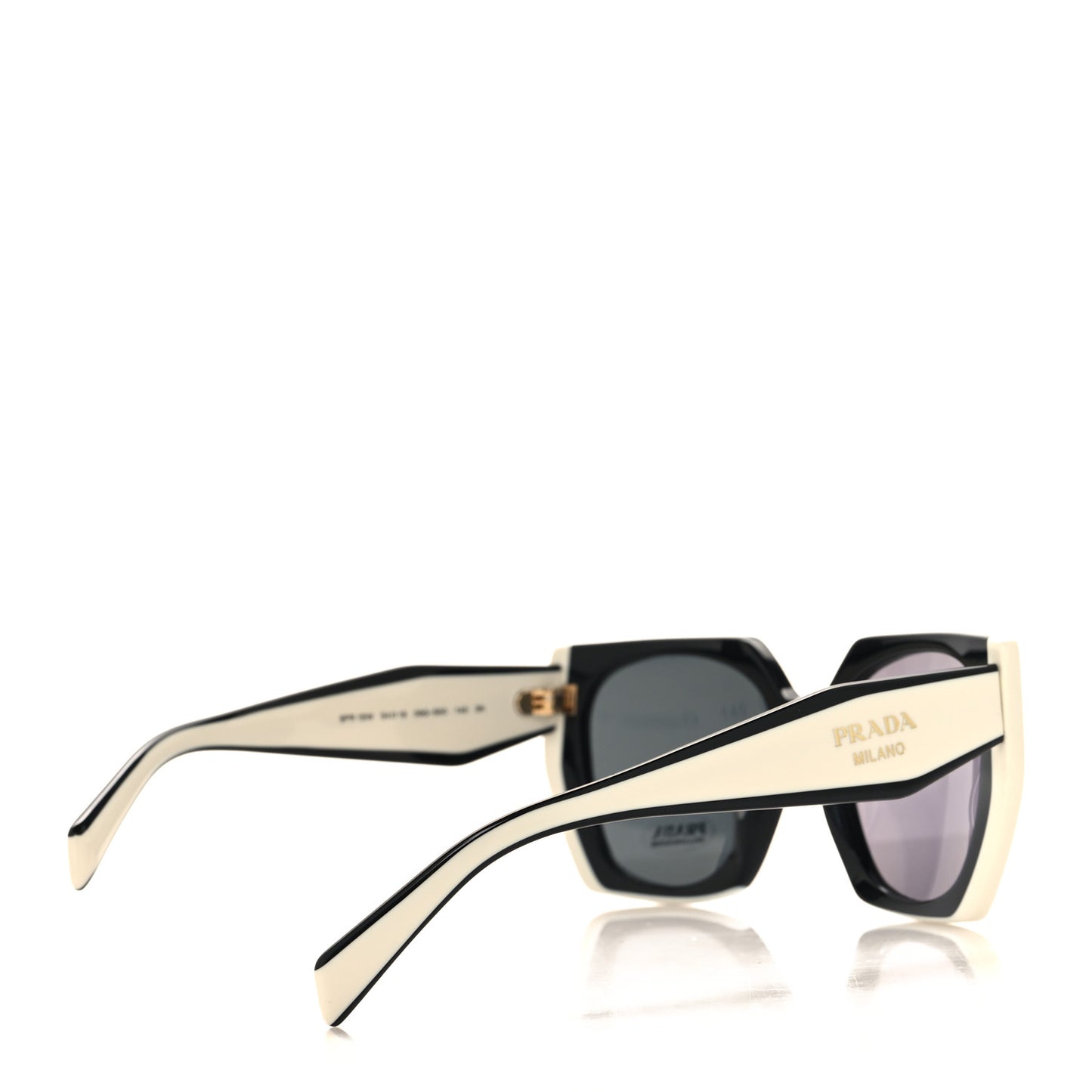 Acetate Sunglasses SPR 15W Black White