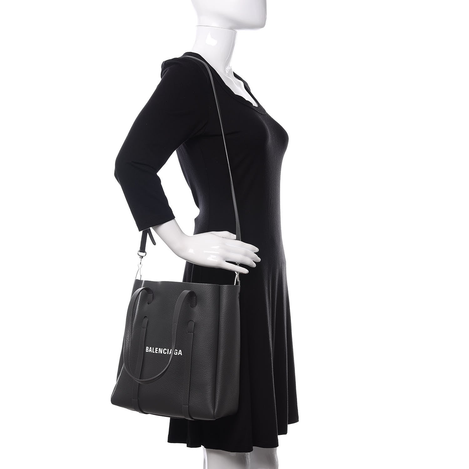 Balenciaga Calfskin XS Everyday Tote Gris Fossile 3 of 11