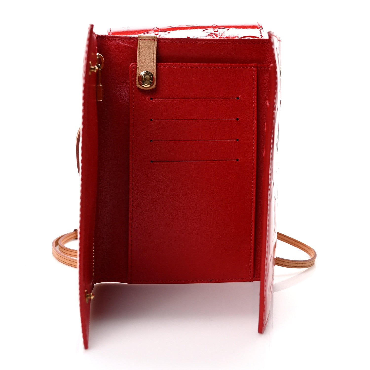 Louis Vuitton Vernis Walker Wallet Red 5 of 8