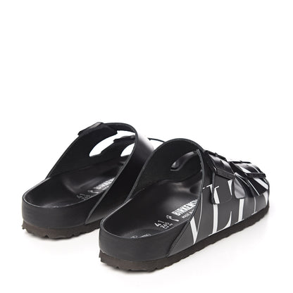 Valentino Garavani Calfskin VLTN Birkenstock Slide Sandals 41 Black 4 of 9