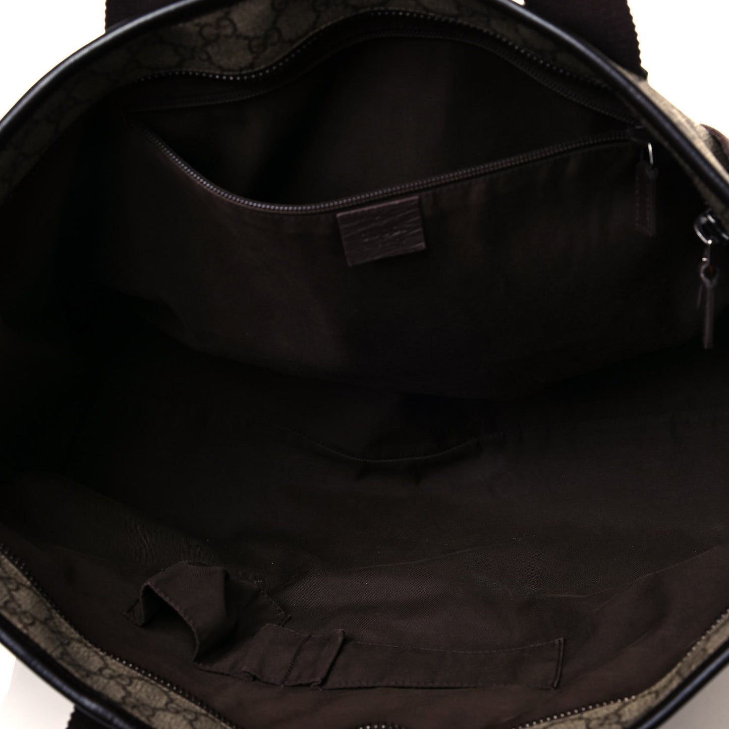 GG Plus Monogram Travel Bag Dark Brown