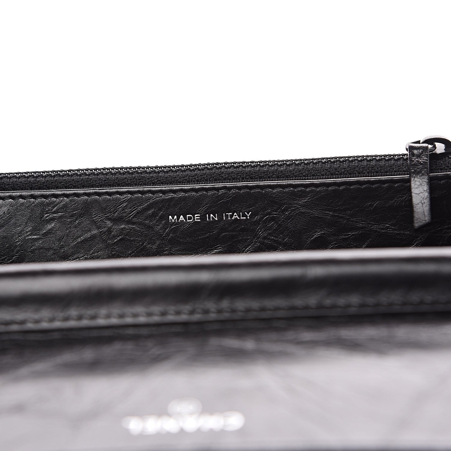 Chanel Aged Calfskin Quilted Reissue Wallet On Chain WOC So Black 6 of 9