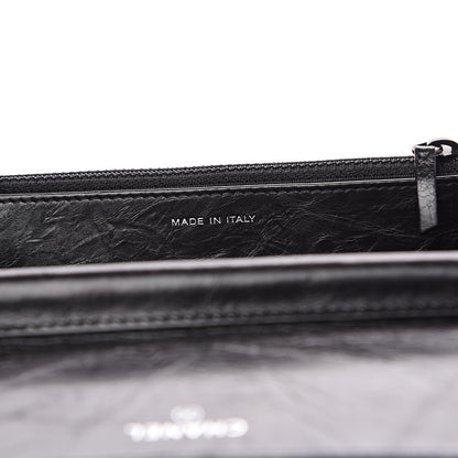 Chanel Aged Calfskin Quilted Reissue Wallet On Chain WOC So Black 6 of 9