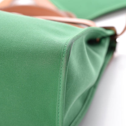 Hermes Vache Hunter Toile Herbag Zip 31 PM Cactus Natural 14 of 18