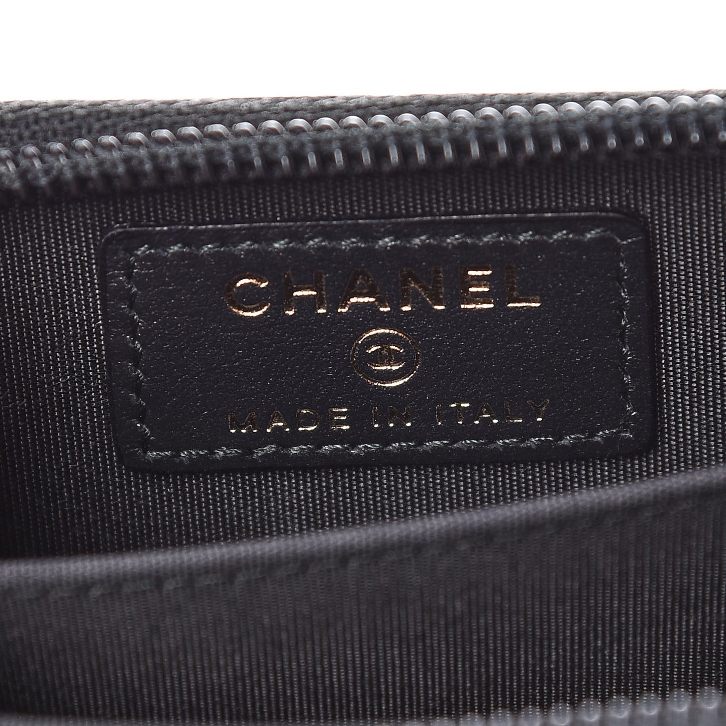 Caviar Quilted Boy Zip Around Coin Purse Wallet Black