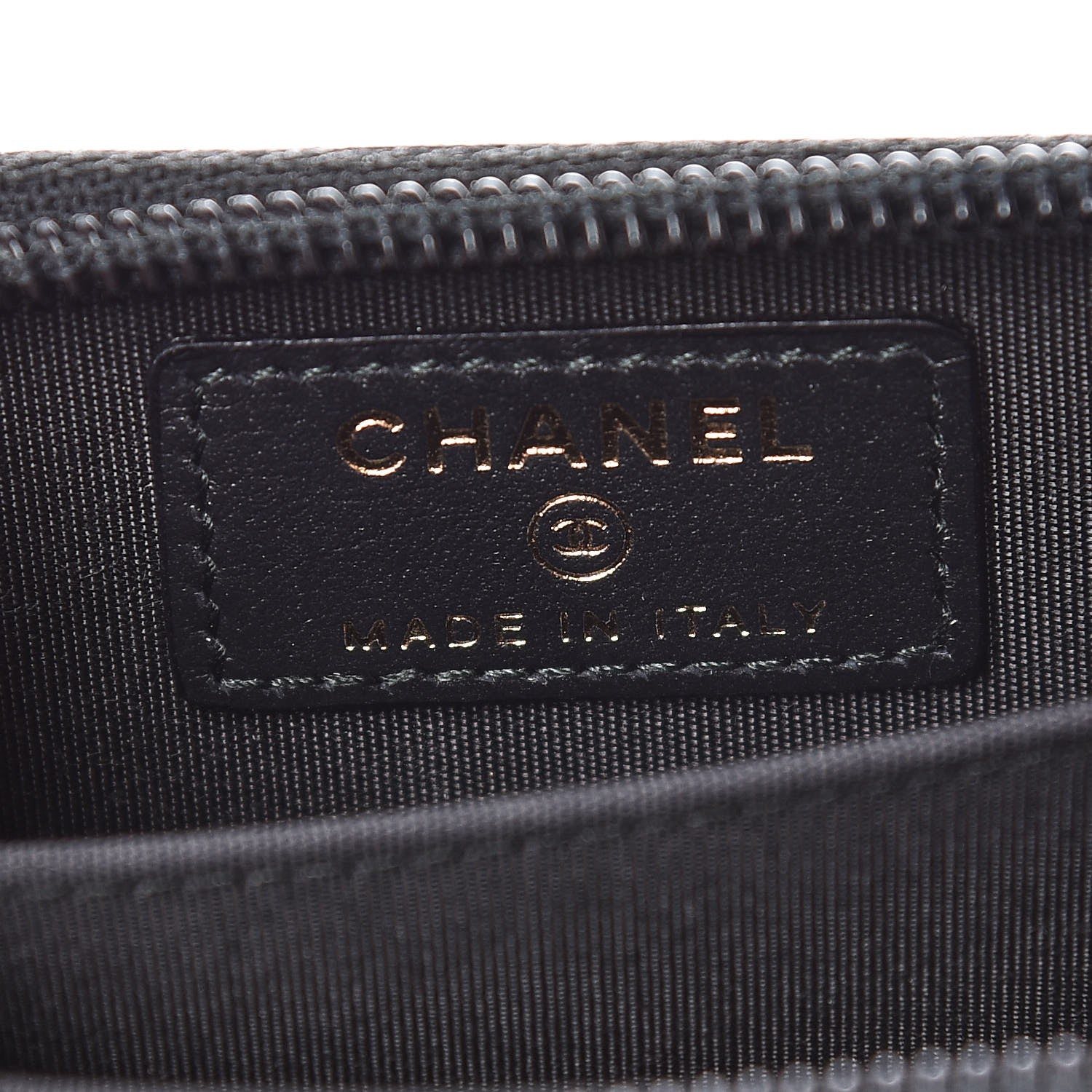 Chanel Caviar Quilted Boy Zip Around Coin Purse Wallet Black 6 of 7